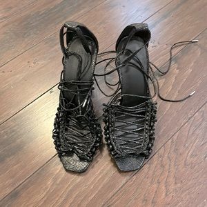 Black Strappy ASOS Heels!! Great Condition